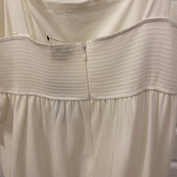 Jason Wu Women's Tiered Cotton Eyelet Sleeveless Maxi Dress. Ivory. Large. Cute - Picture 11 of 13